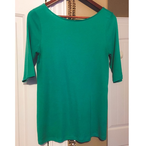 Old Navy - Fitted Green 3/4 Long Sleeve - Picture 4 of 7